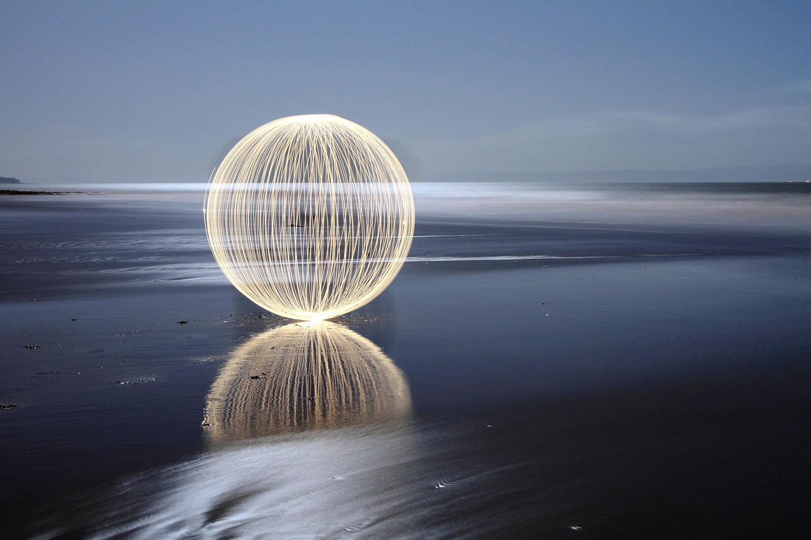 Light painting is exciting spectators with great colors and shapes.